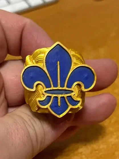 Woggle hoa bách hợp Hướng đạo quốc tế (International scout fleur de lis woggle) - Image 1