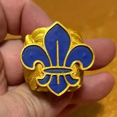 Woggle hoa bách hợp Hướng đạo quốc tế (International scout fleur de lis woggle)