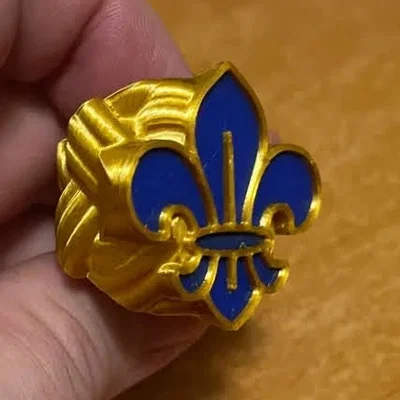 Woggle hoa bách hợp Hướng đạo quốc tế (International scout fleur de lis woggle)