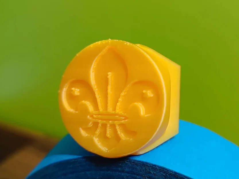 Woggle hoa bách hợp Hướng đạo quốc tế (International scout fleur de lis woggle) - Image 3