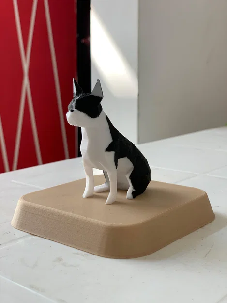 Boston Terrier - Low poly - Image 3
