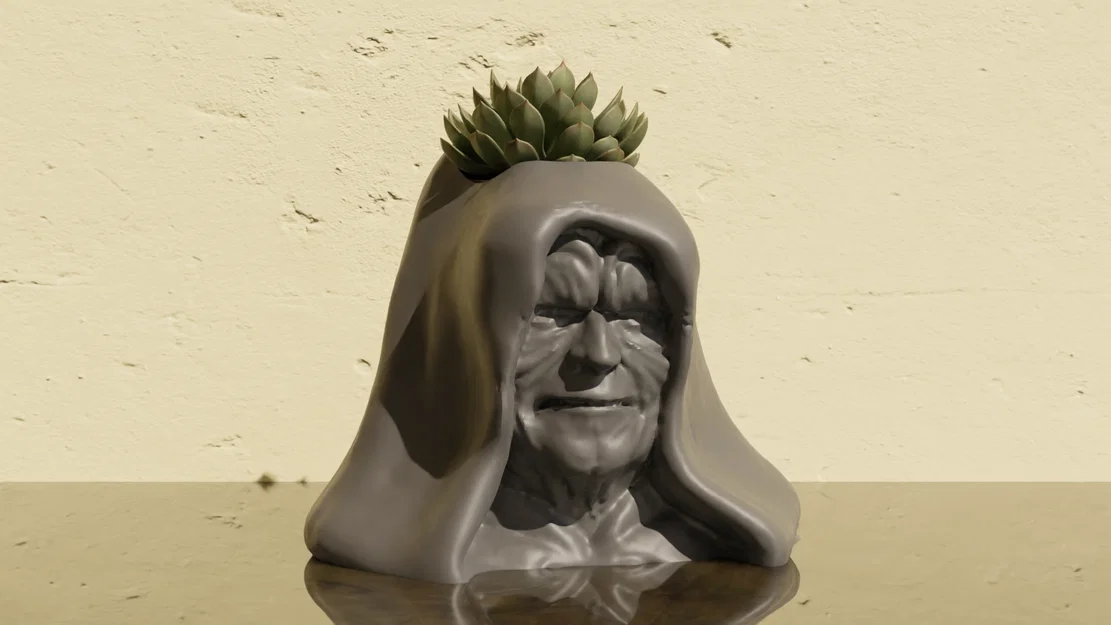 Chậu Cây Cảnh 3D Hình Nhân Vật Palpatine (Darth Sidious) - Star Wars - Image 2