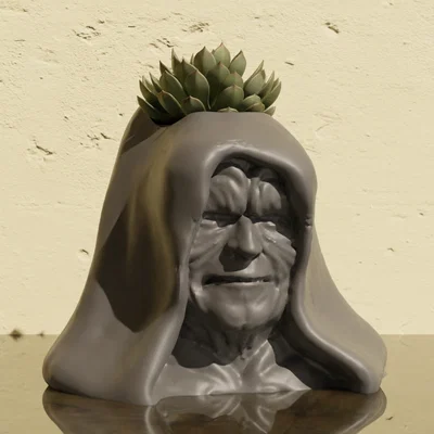 Chậu Cây Cảnh 3D Hình Nhân Vật Palpatine (Darth Sidious) - Star Wars