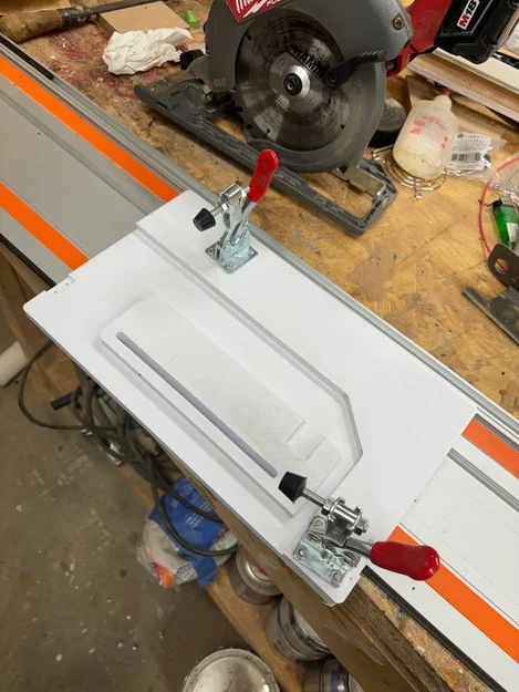 Đế trượt máy cưa đĩa Milwaukee M18 biến hình thành máy cưa ray - Image 3