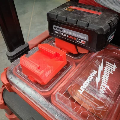 Ngàm Gắn Pin Milwaukee Packout M18 (Milwaukee Packout M18 Battery Holder)