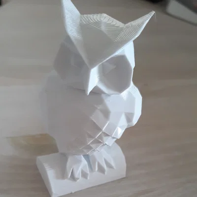 Mô hình cú mèo Low Poly trang trí bàn làm việc nghệ thuật