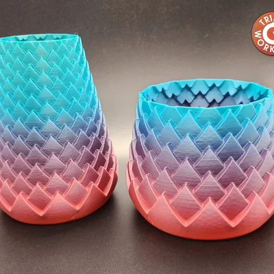 Bình Hoa Xoắn Ốc Lotus Spiral Vases V1