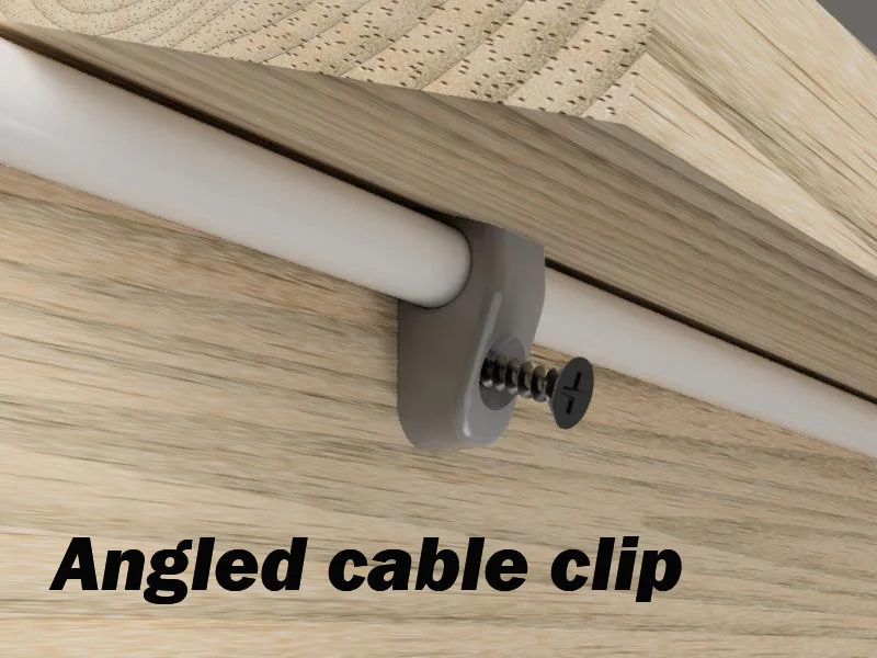 Kẹp dây (Cable clip) gắn góc tường và mái hiên