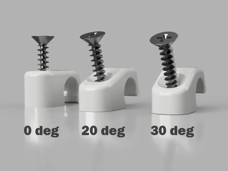 Kẹp dây (Cable clip) gắn góc tường và mái hiên - Image 3