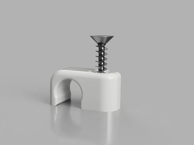 Kẹp dây (Cable clip) gắn góc tường và mái hiên - Image 4