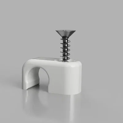 Kẹp dây (Cable clip) gắn góc tường và mái hiên