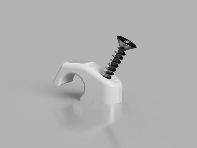 Kẹp dây (Cable clip) gắn góc tường và mái hiên - Image 6