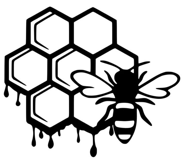 Tranh treo tường tổ ong và chú ong mật in 3D độc đáo - Image 1