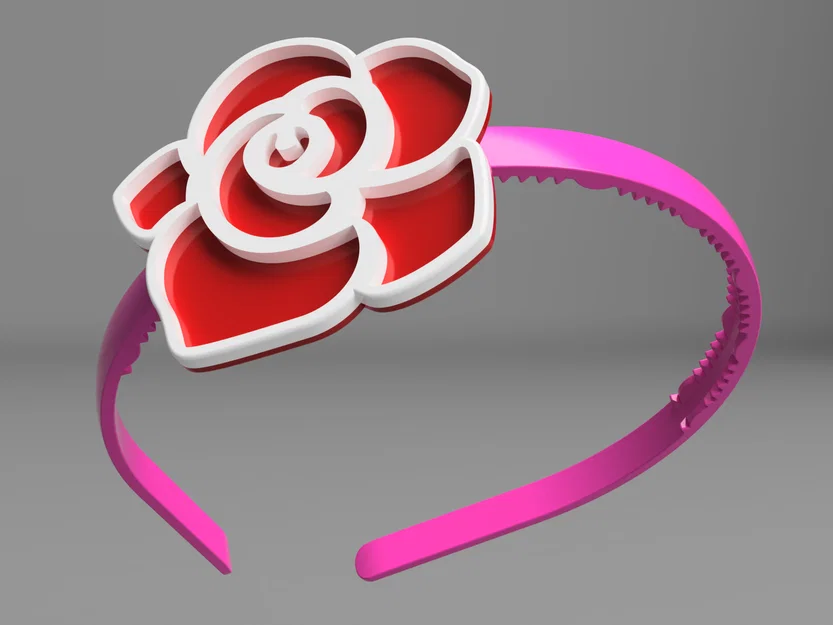 Băng đô kèm hoa (Headband with flower / headband) - Image 1