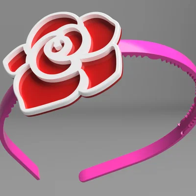 Băng đô kèm hoa (Headband with flower / headband)