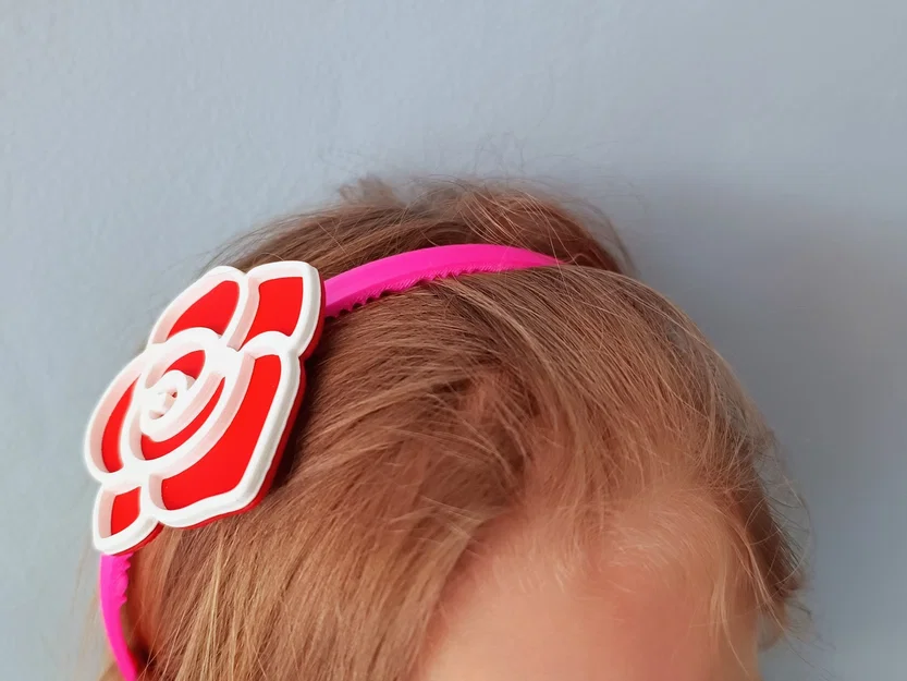 Băng đô kèm hoa (Headband with flower / headband) - Image 2