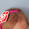 Băng đô kèm hoa (Headband with flower / headband) - Thumbnail 2