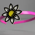 Băng đô kèm hoa (Headband with flower / headband) - Thumbnail 4