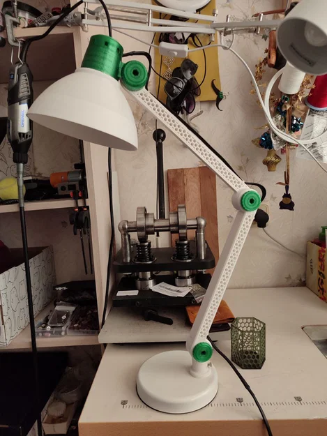 Hệ thống tay đỡ đa năng 3D cho đèn và thiết bị bàn làm việc - Image 1