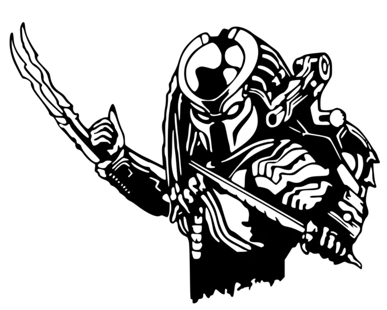 Mô hình trang trí tường Predator 3D độc đáo cho phòng game - Image 1