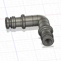 Khớp nối ống nước chữ L cho vườn nhà (Garden Hose L coupler) - Thumbnail 1