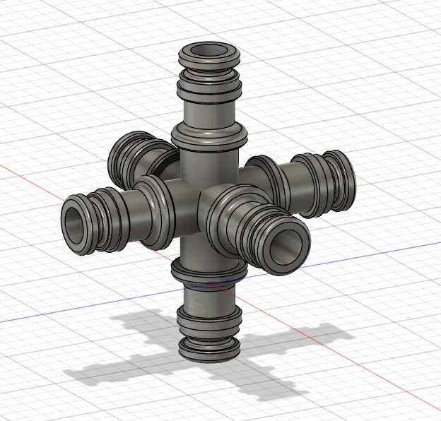 Khớp nối ống tưới vườn dạng X+I (Garden hose X+I coupler) - Image 1