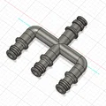 Đầu chia ống nước làm vườn 3 cổng (Garden Hose Splitter) - Phụ kiện 3D - Thumbnail 1