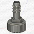 Adapter ống tưới 16 mm sang hệ Gardena/ống nước làm vườn (ren 3/4") - Thumbnail 1