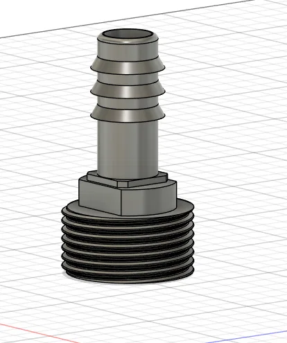 Vít adapter ống tưới 16 mm sang garden hose/Gardena ren 3/4" - Image 1
