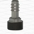 Vít adapter ống tưới 16 mm sang garden hose/Gardena ren 3/4" - Thumbnail 1