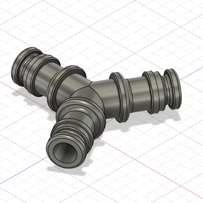 Đầu nối chia nước hình chữ Y cho ống tưới vườn 3D Printing
