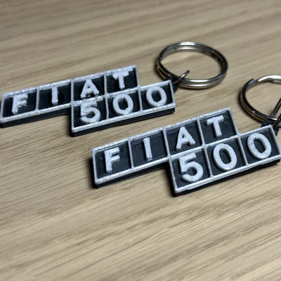 Móc khóa Fiat 500