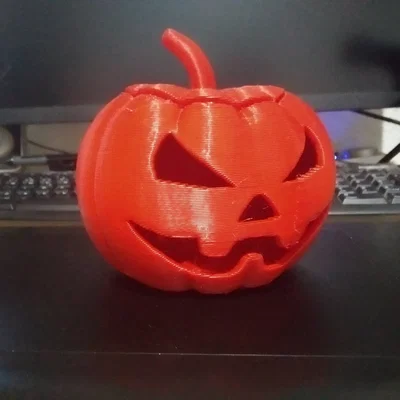 Mô hình quả bí ngô trang trí Halloween in 3D độc đáo