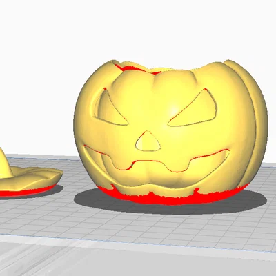 Mô hình quả bí ngô trang trí Halloween in 3D độc đáo