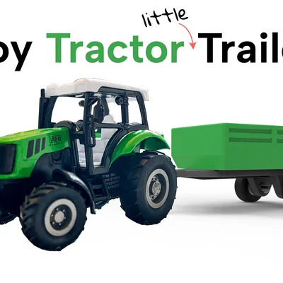 Rơ-moóc xe máy kéo đồ chơi (nhỏ) | Toy Tractor Trailer (small)