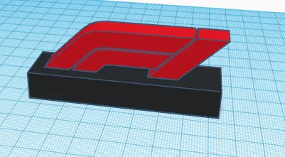 Mô hình logo Formula 1 (F1) in 3D trang trí siêu đẹp - Image 1