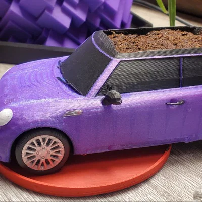 Chậu Mini Cooper Kèm Khay (Mini Cooper Planter With Tray)