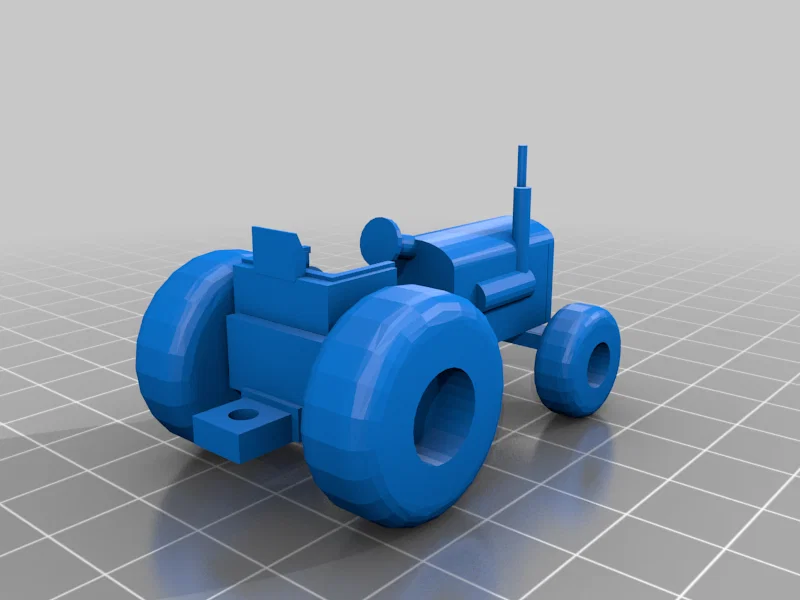 Móc khóa xe máy cày 3D độc đáo - File in 3D cho người yêu nông nghiệp - Image 2
