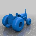 Móc khóa xe máy cày 3D độc đáo - File in 3D cho người yêu nông nghiệp - Thumbnail 2