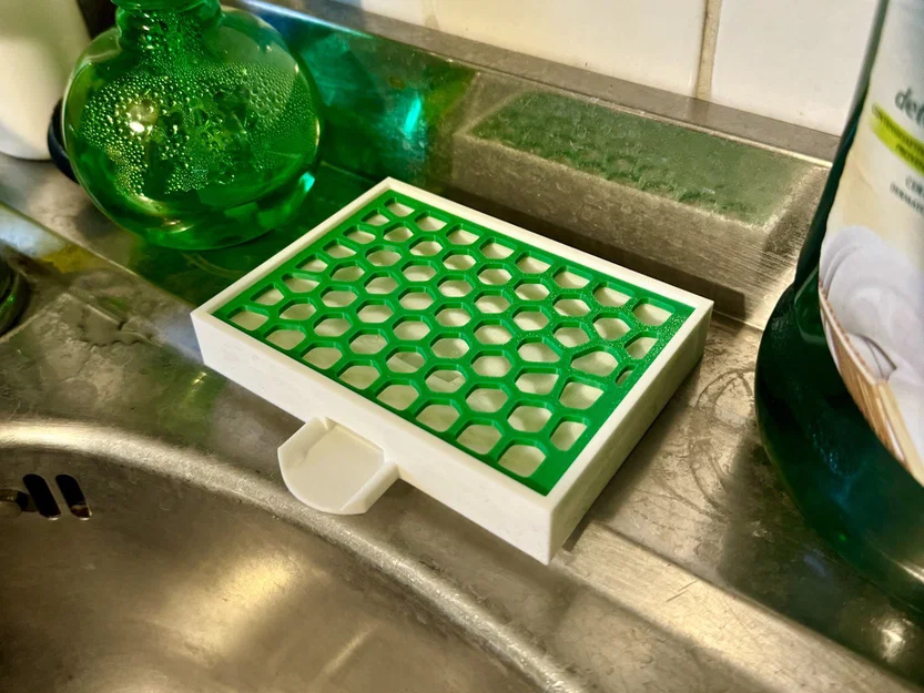 Giá để miếng bọt biển nhà bếp Voronoi – 2 phiên bản - Image 2