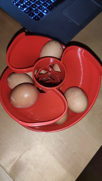 Khay Đựng Trứng Xoắn Ốc Tự Lăn Thông Minh Cho Tủ Lạnh - Image 4