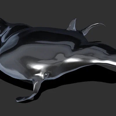 Mô hình 3D cá đuối Manta (Manta Ray) trang trí độc đáo