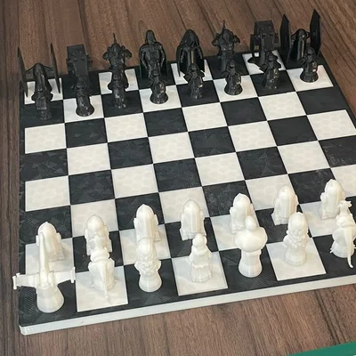 Bàn cờ Checkers & Chess (2 màu, đổi filament 1 lần)