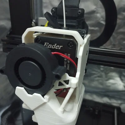Ngàm gắn quạt 5015 cho Ender 3 V3 SE nâng cấp Hotend K1