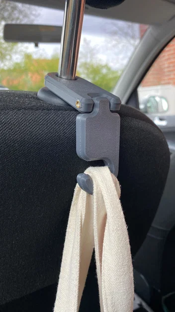 Móc Treo Tựa Đầu Ghế Xe Có Bản Lề (Hinged Car Seat Headrest Hook/Hanger) - Image 2