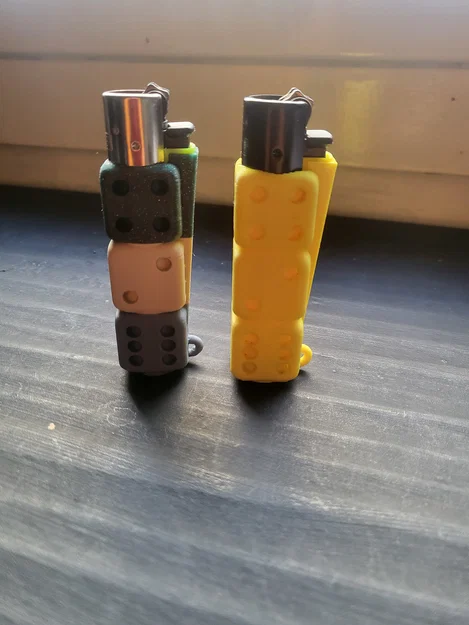 Ốp bật lửa/móc khóa Clipper – Hình xúc xắc - Image 1