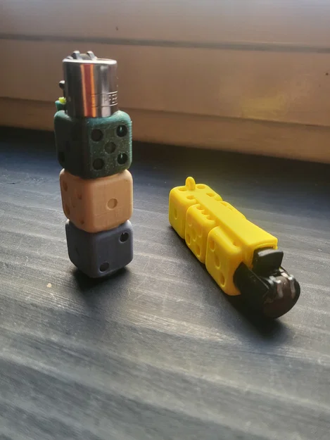 Ốp bật lửa/móc khóa Clipper – Hình xúc xắc - Image 7