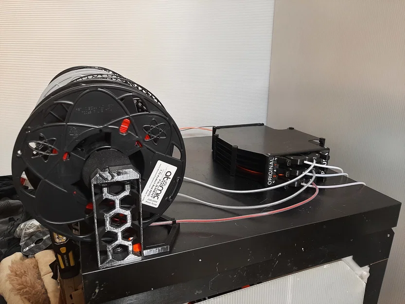 Retrofit spool holder MMU3 cho Prusa MK3/MMU2S LACK enclosure - Image 5