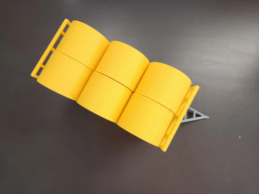 Mô hình xe moóc 9 tấn chở kiện rơm tròn (vlek 9t) - Image 2