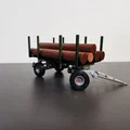 Mô hình rơ-moóc chở gỗ 9 tấn cho xe kéo nông nghiệp - Thumbnail 1
